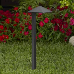 20-7/8" X 5-1/2" Black Path Light With T3 Led Lamp 2.5W