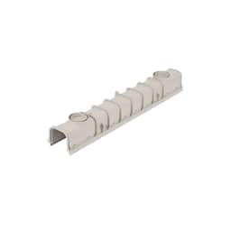 864, 5" x 5.5" x 39-3/8" Light Gray Plastic Pro Series Deep Profile Channel Drain Kit