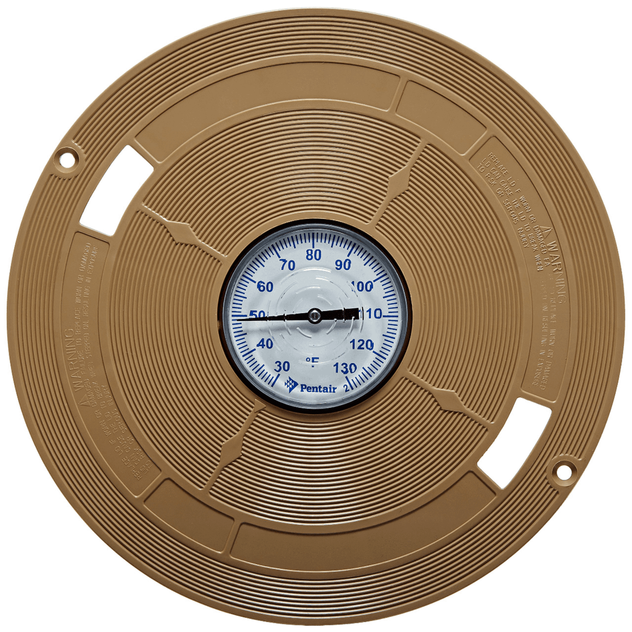 Skimmer Lid W/Thermometer Tan