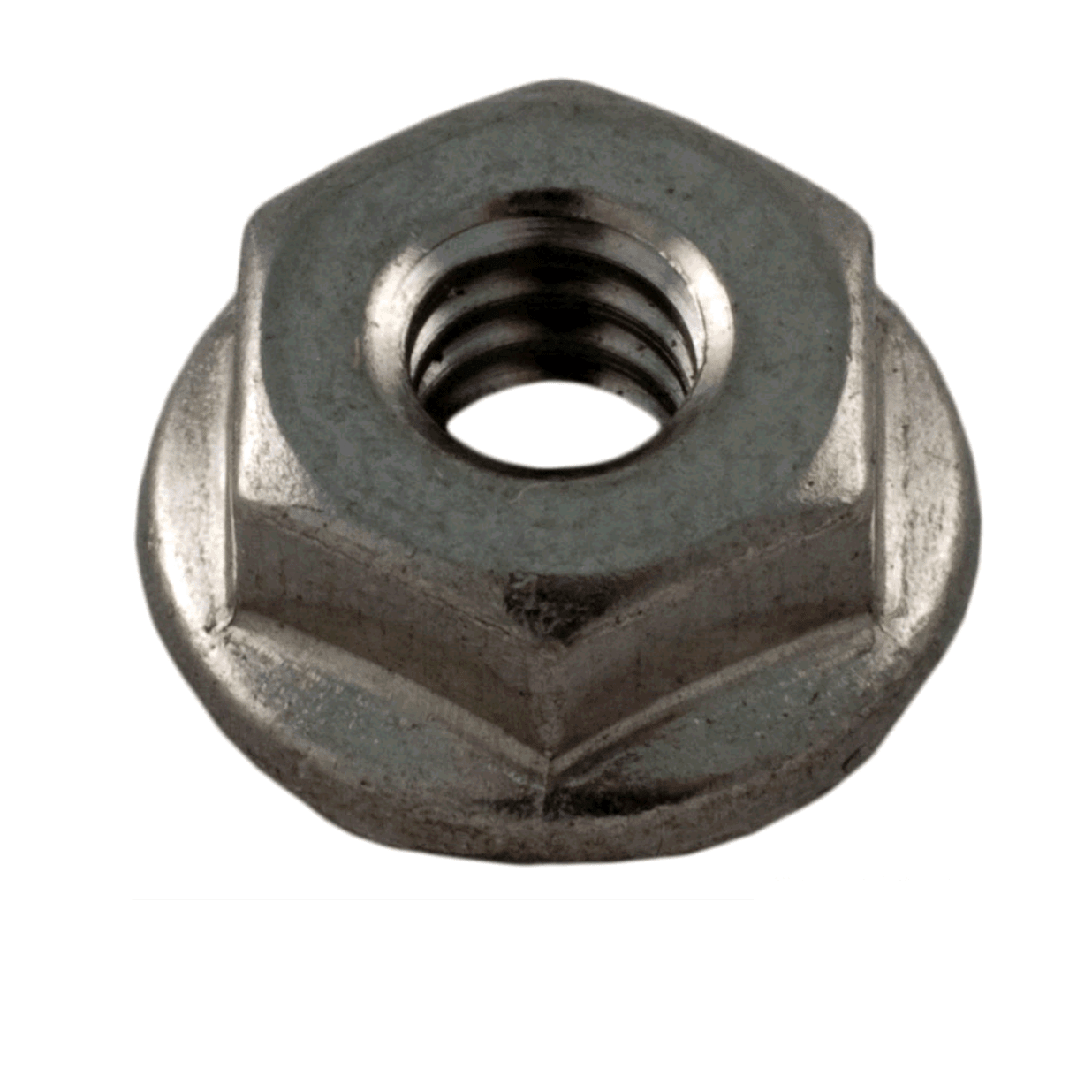 Nut #10-24 Serrated Flange SS