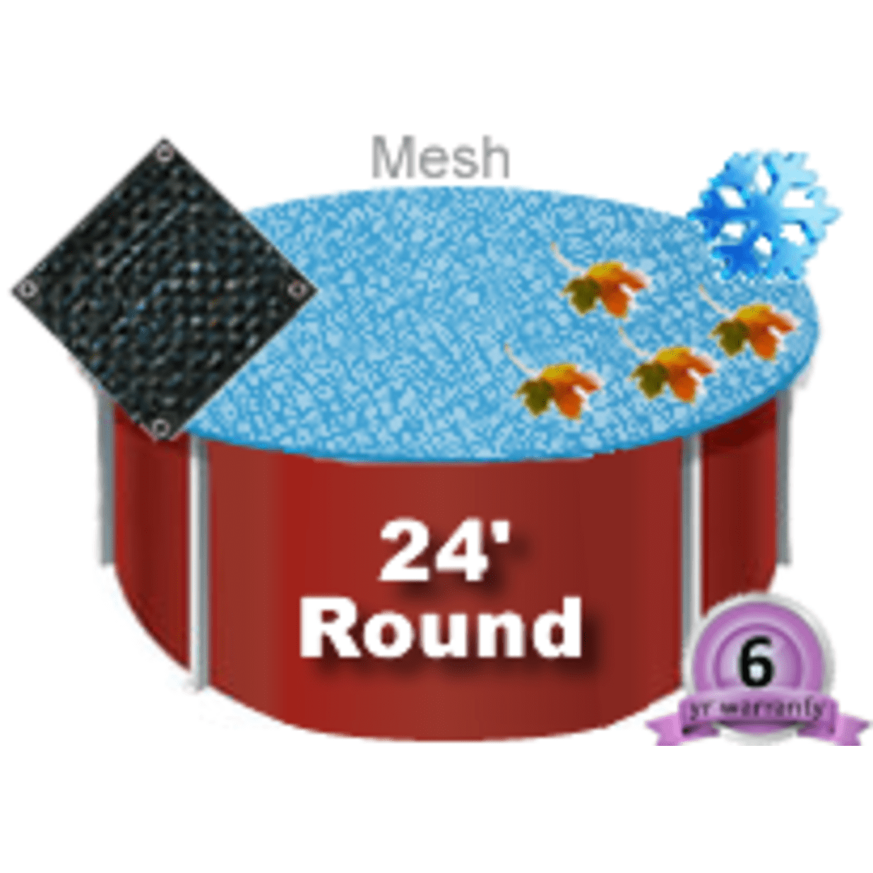 24' Mesh Round Winter Cover
