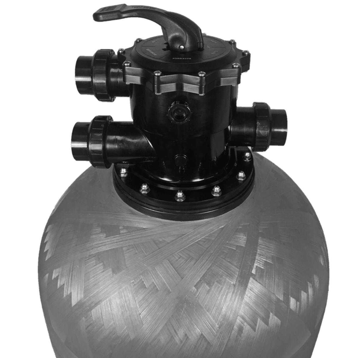 EcoPixel 24" Glass Media Pool Filter with 2" Valve