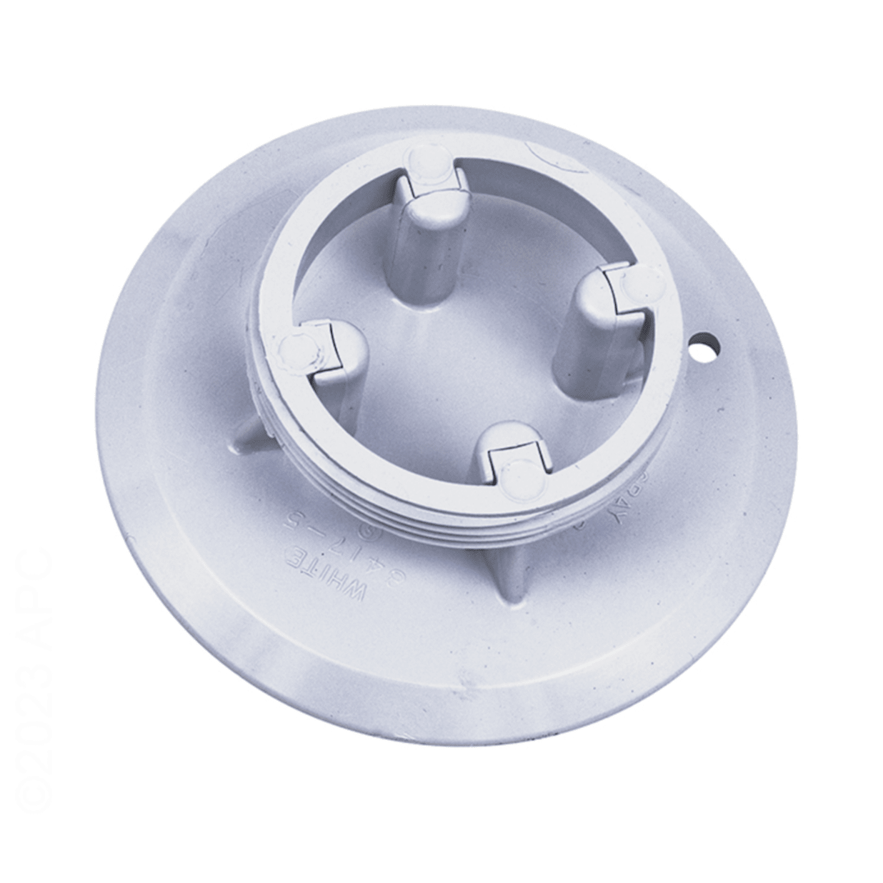 White Adjustable Floor Cover Plate
