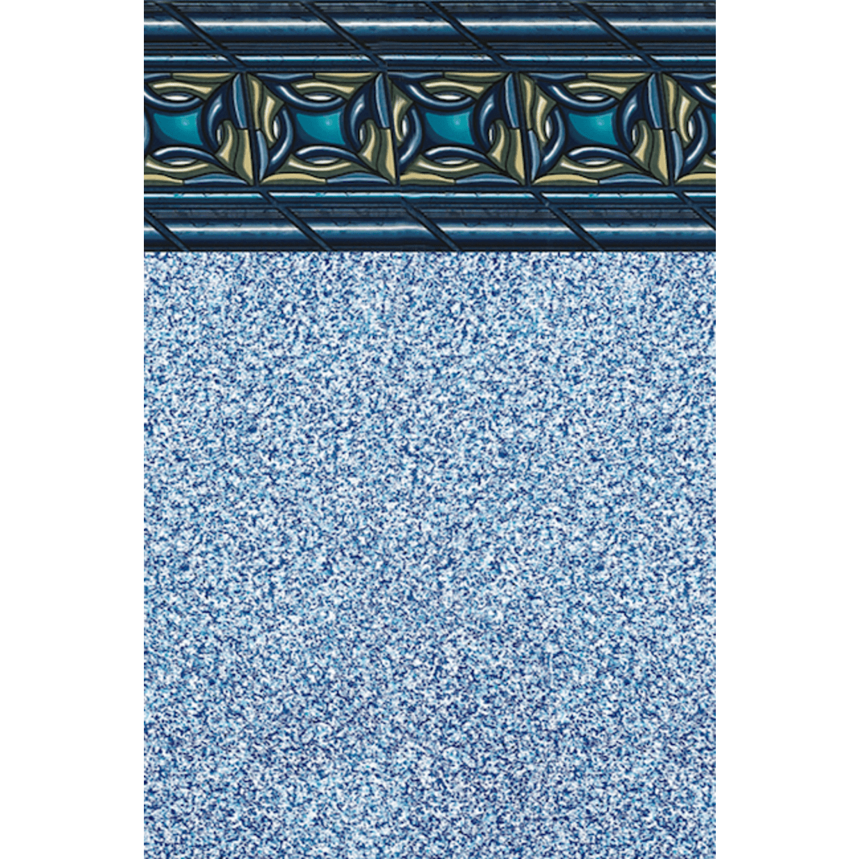 10'x15' Oval Pacific Realm 52" Uni-Bead Liner, Standard Gauge