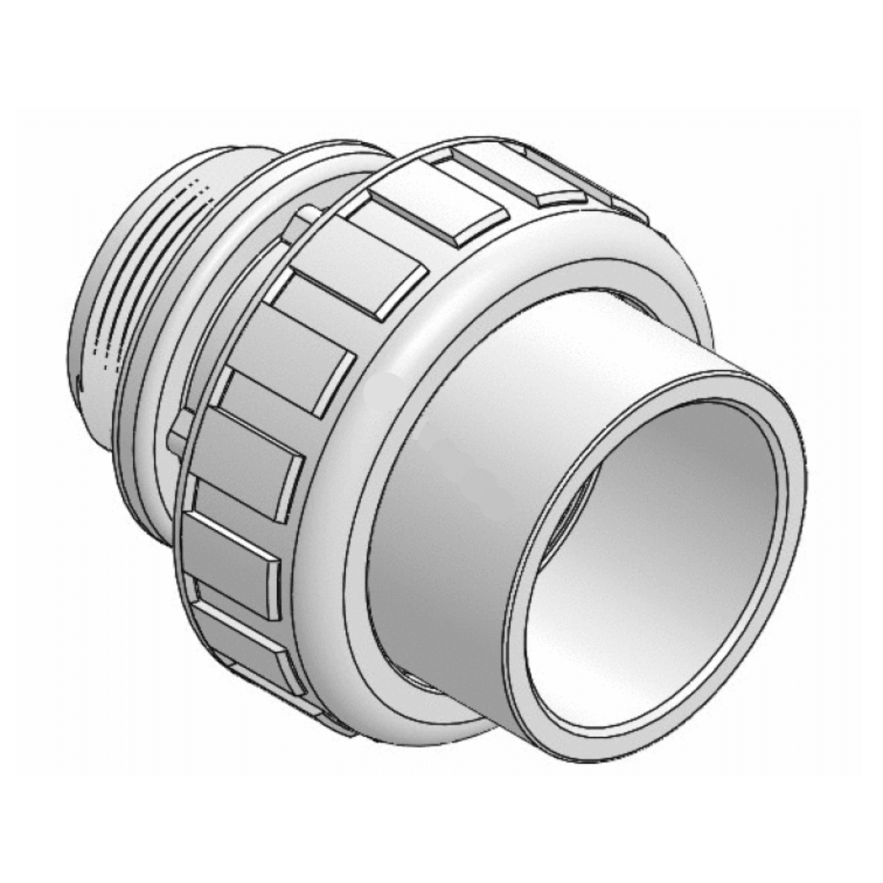 1-1/2" SxMPT Union W/O-Ring