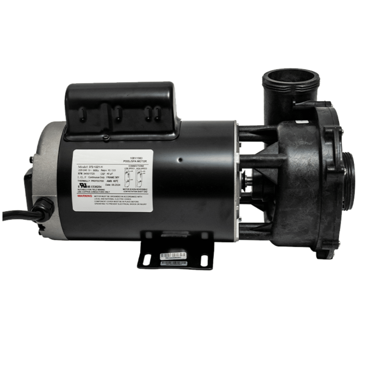 2" 56-Frame 2-Speed Executive Spa Pump 3HP 230V 60Hz