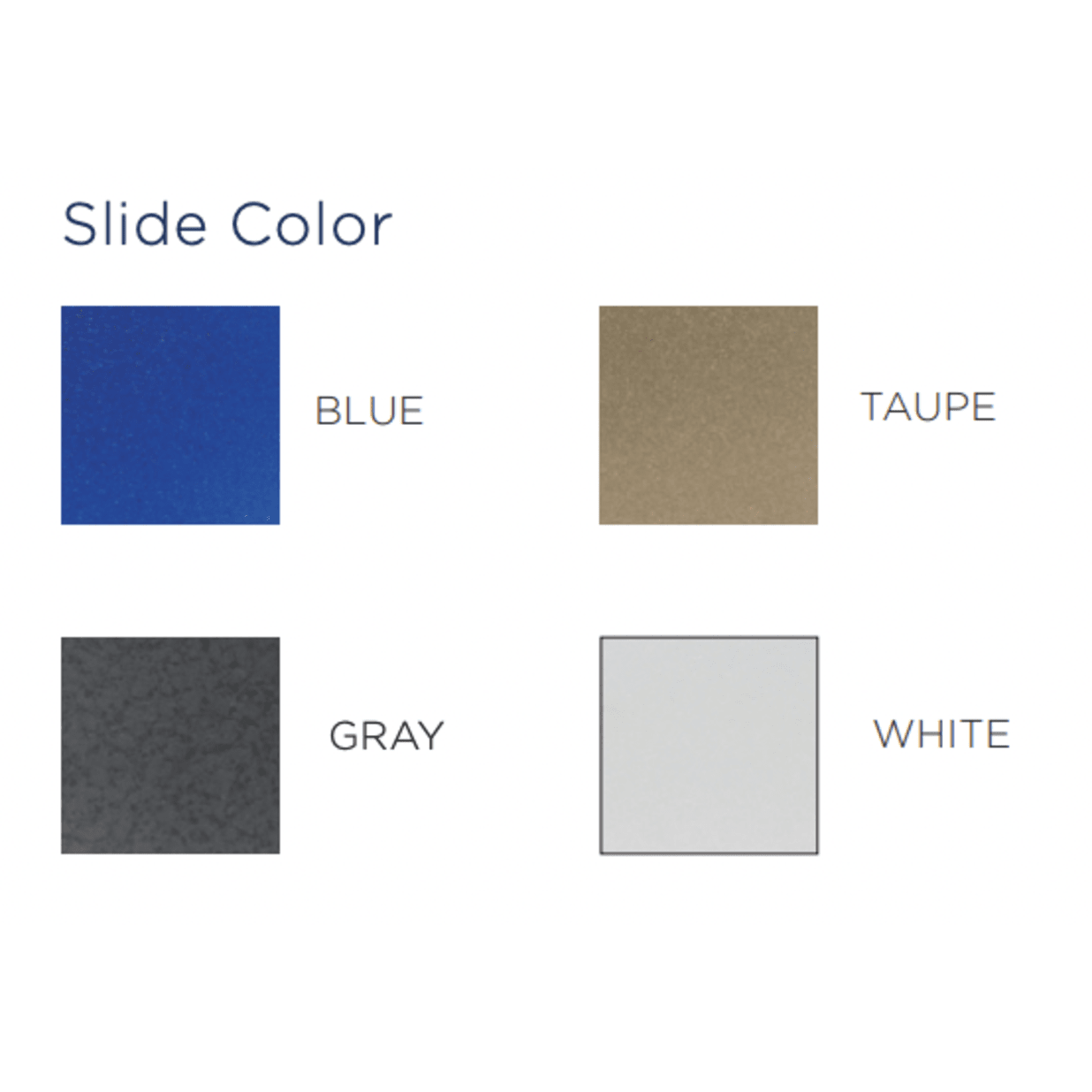 Rogue2 Pool Slide - Taupe, Right Curve