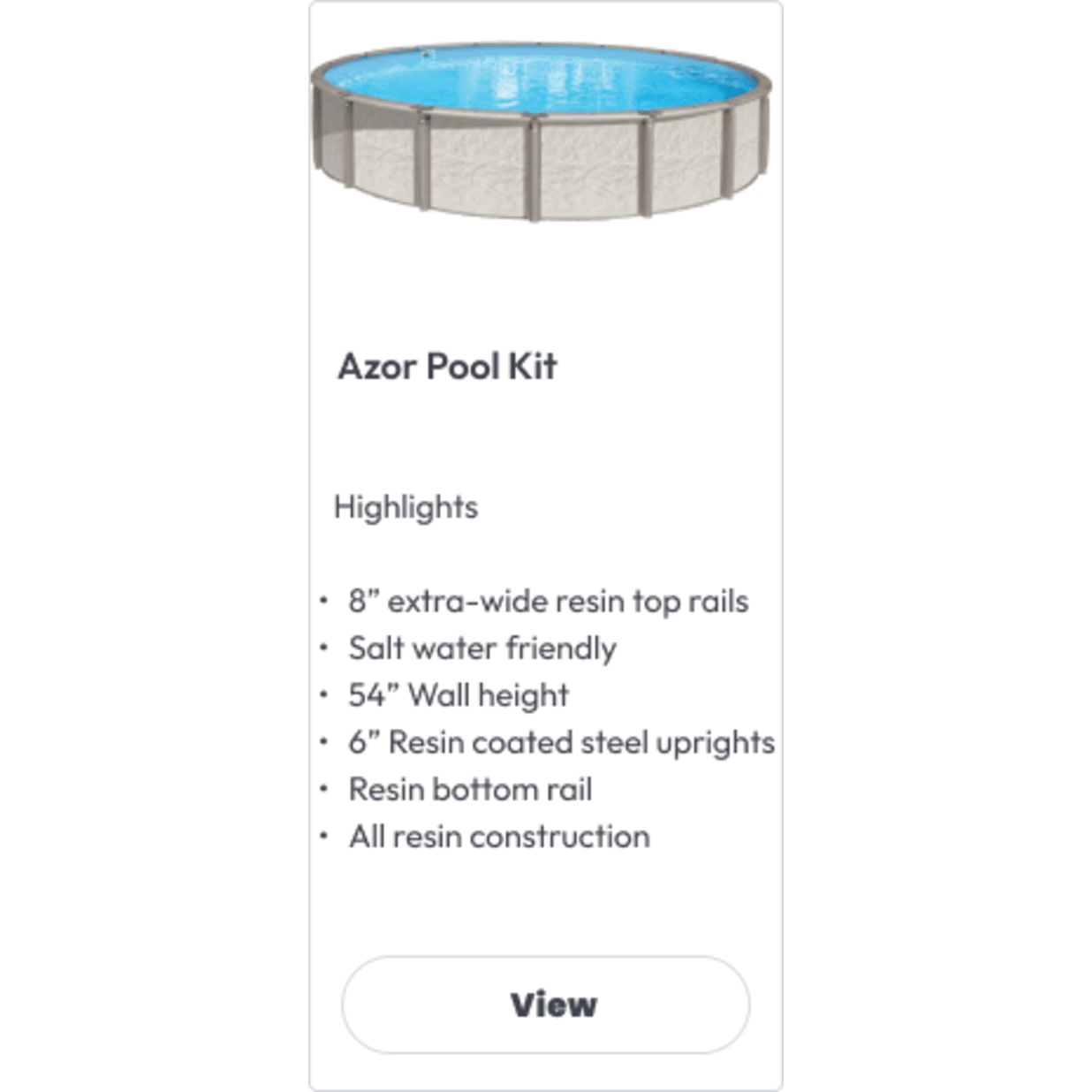 Regency LX 12'x23' Oval, 54" Deep Above Ground Pool