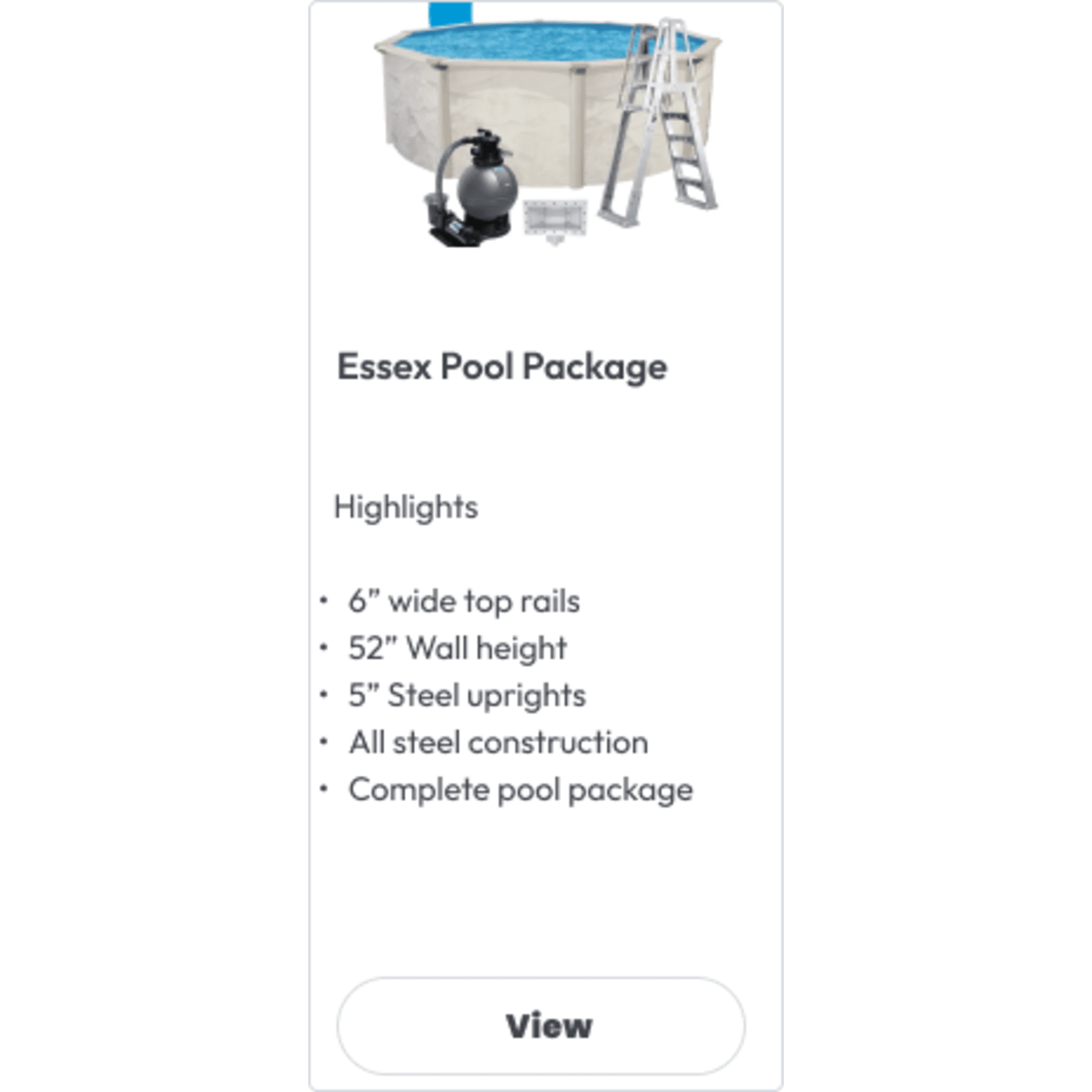 Regency LX 15'x26' Oval, 54" Deep Above Ground Pool