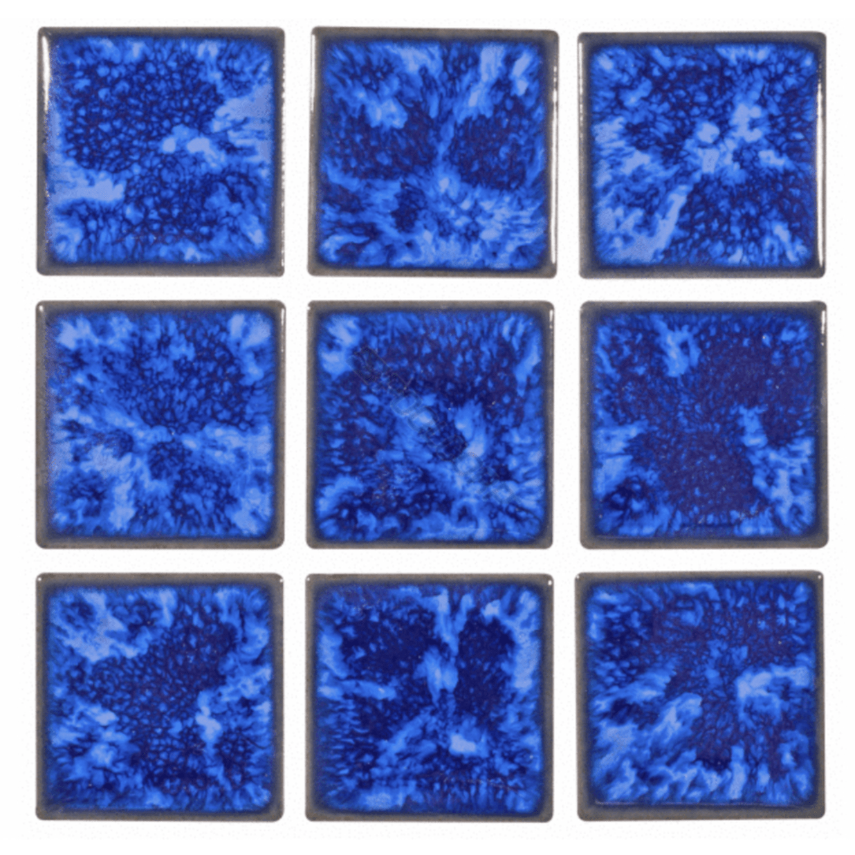 2"x 2" Glazed Series, Lake Blue, BX44