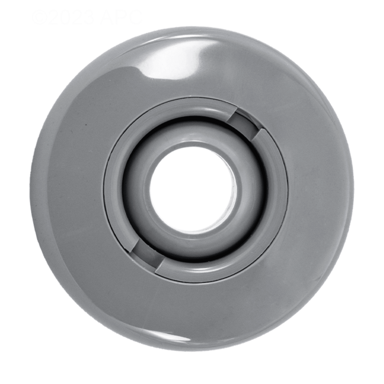 Standard Wall Fitting with Nut, Gray