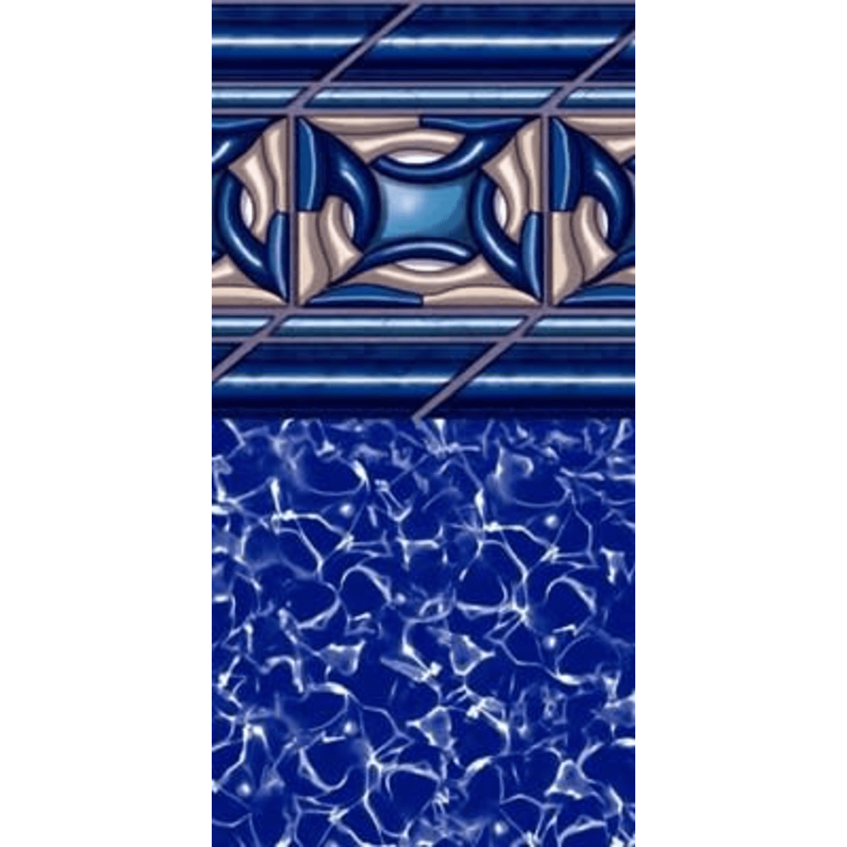 33' Round 54" Wall Pacific Diamond Unibead Above Ground Liner