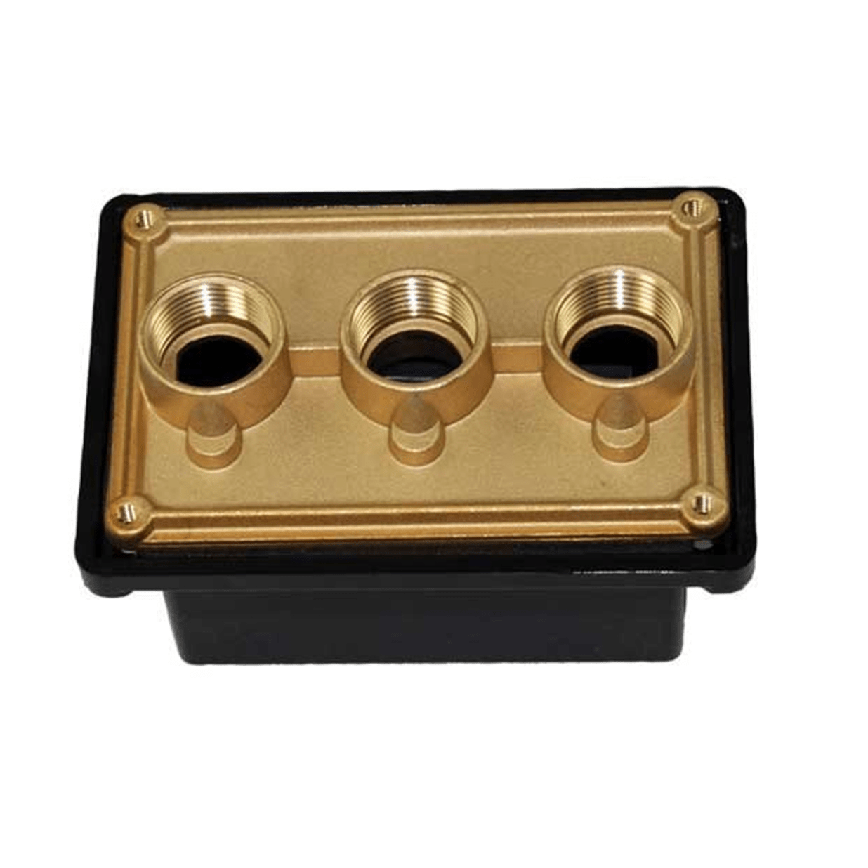 Junction Box With Poly Cover And Brass Base- 1/2" x 1/2" x 1/2"
