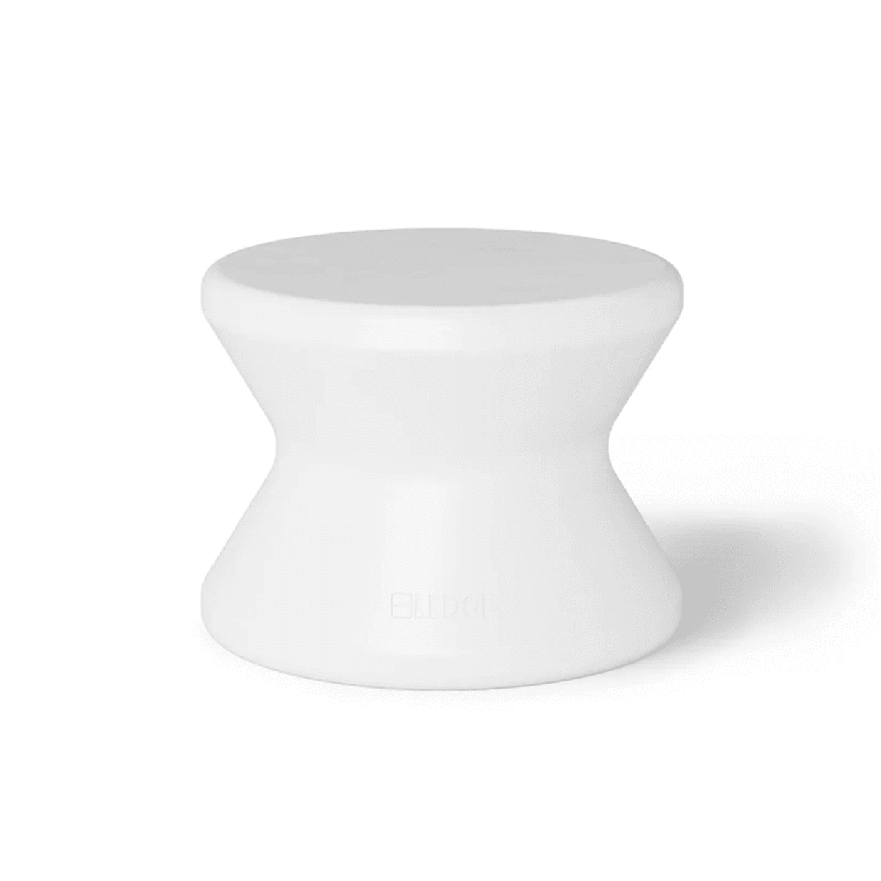 14" White Signature Standard Side Table Without Umbrella Hole