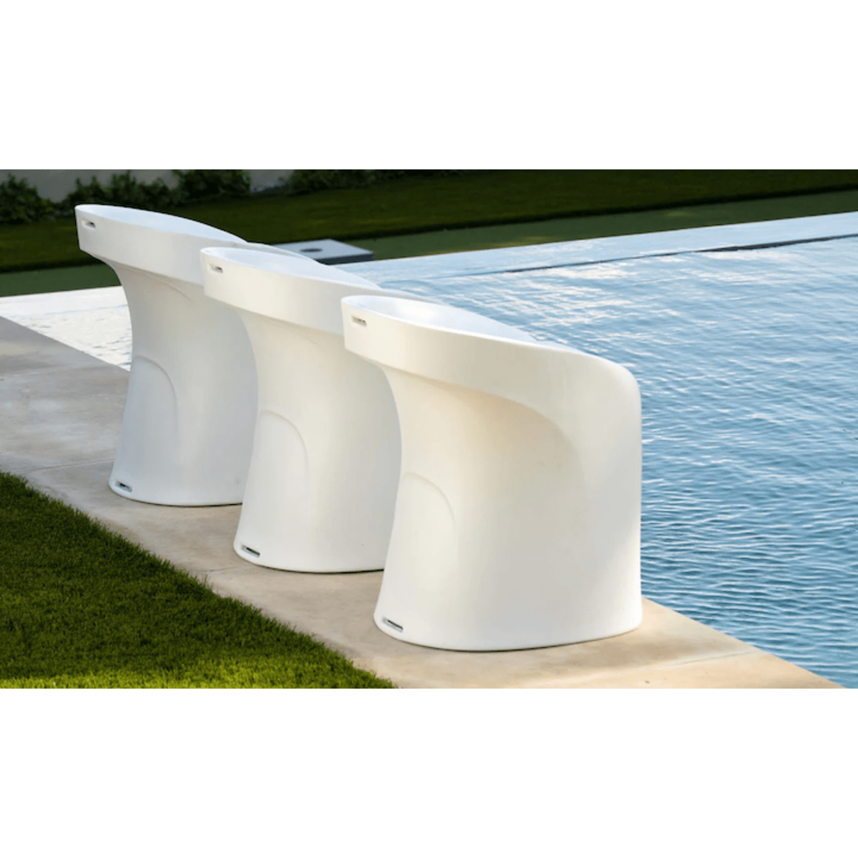 White Signature Collection Barstool, Counter Height