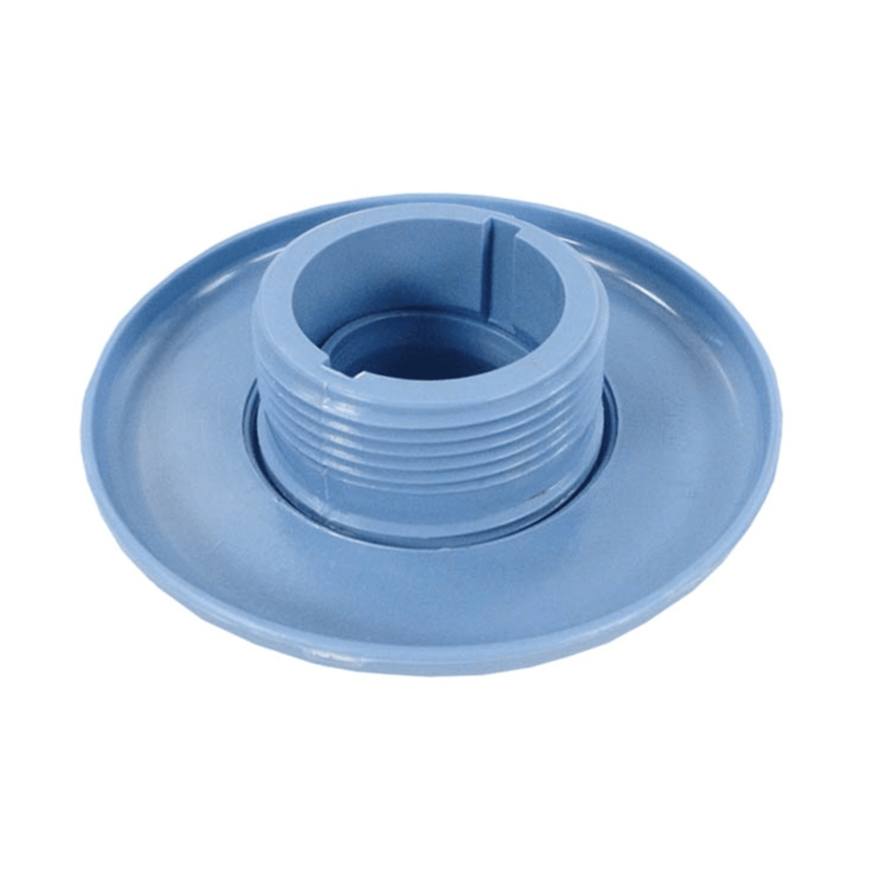 1.5" Light Blue Hydrostream Fitting with Extended Flange and 3/4" Opening