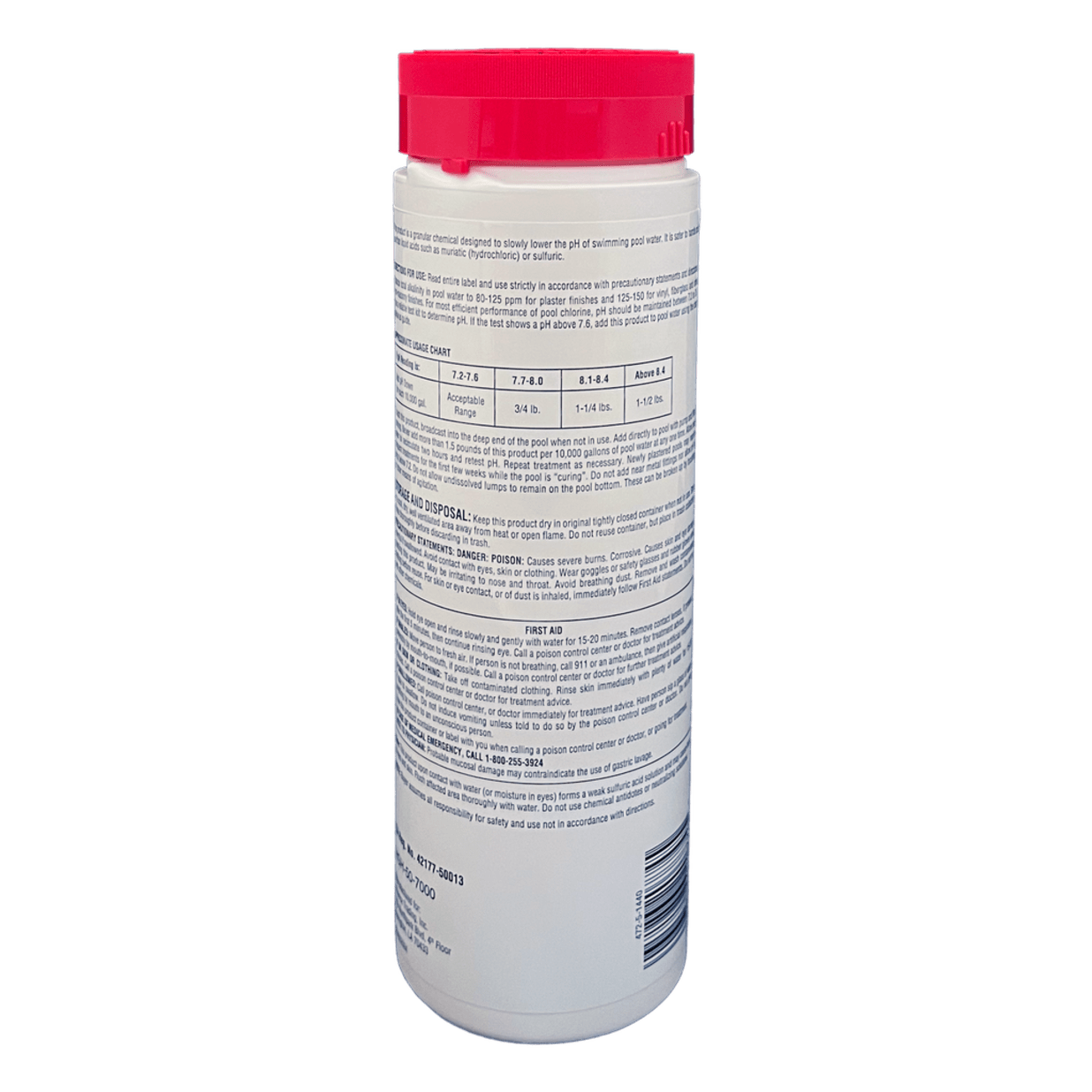 pH Down, 2.5 lb Bottle