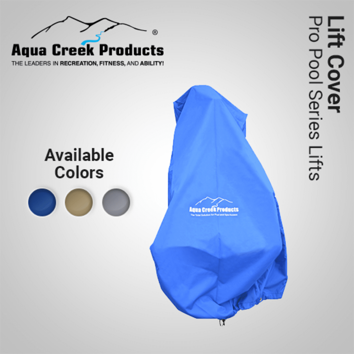 Elite Blue Solar Spa Lift Cover, F-450SLECS