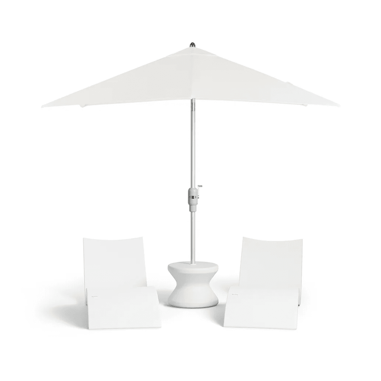 14" Frost Colored Signature Standard Side Table Without Umbrella Hole