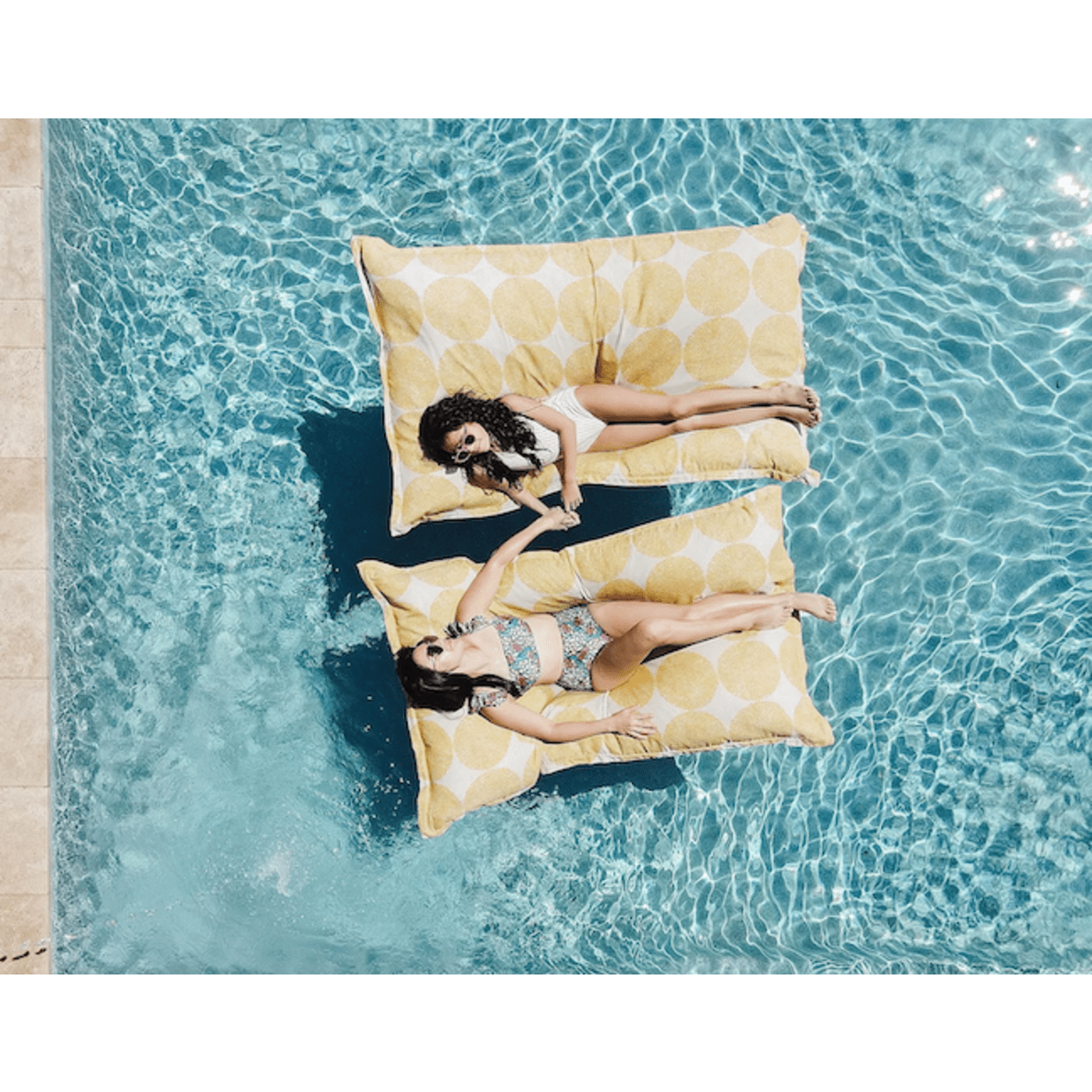 Laze Pillow Floating Lounger, Sunny Side Up