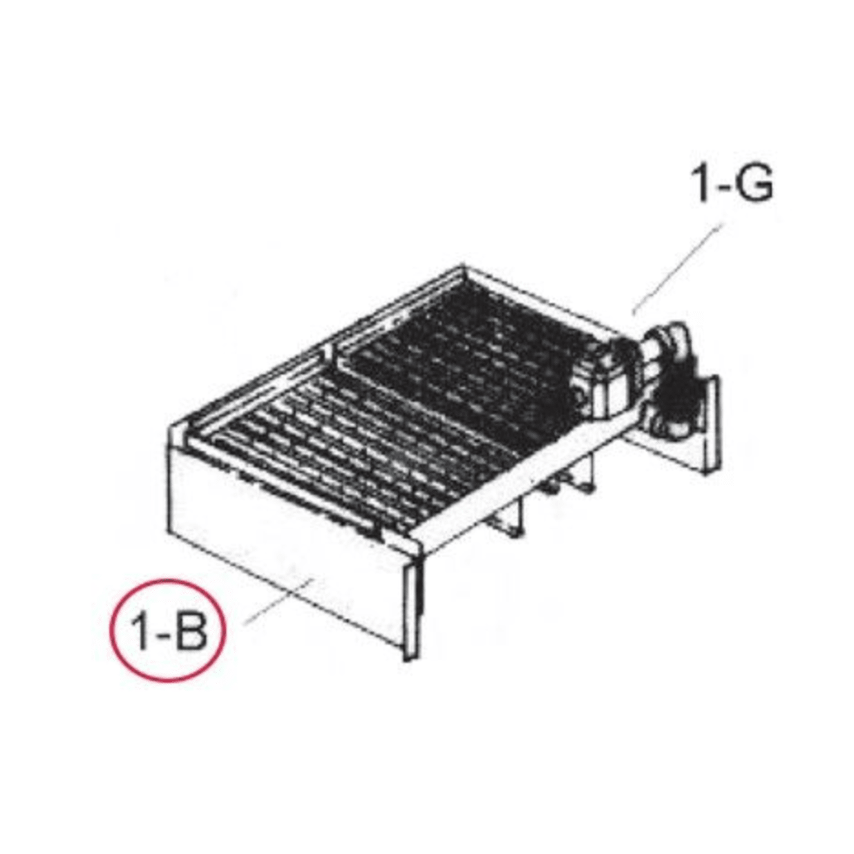 Burner Tray With Burners 001857F