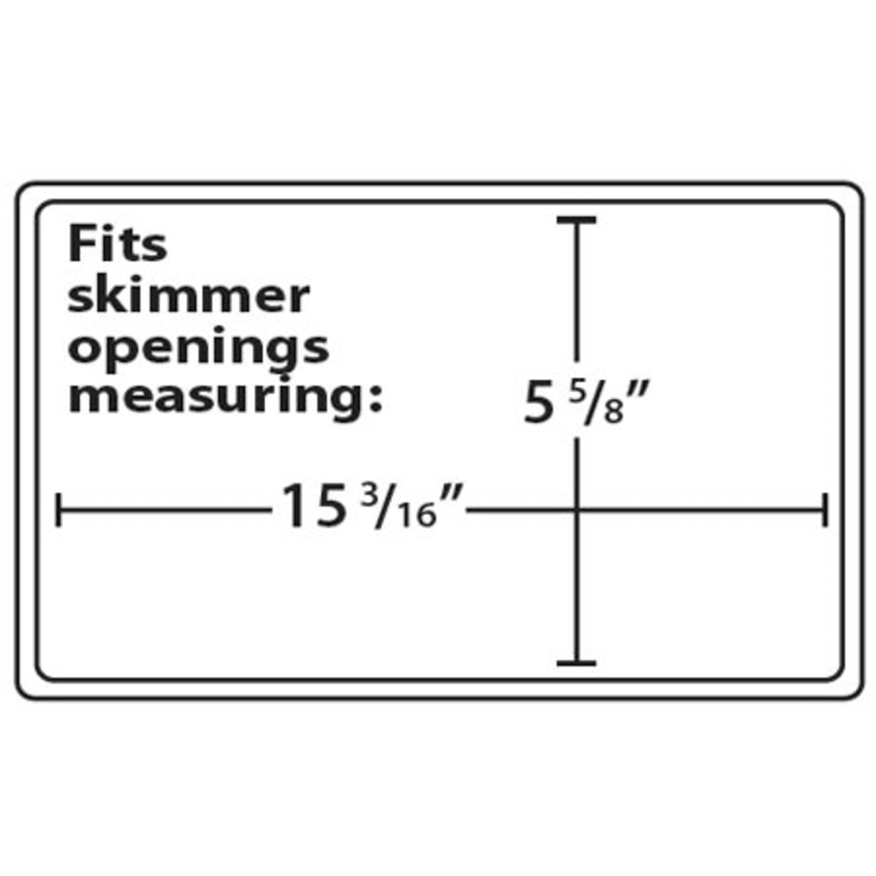 Inground Skimmer Plug Widemouth Faceplate