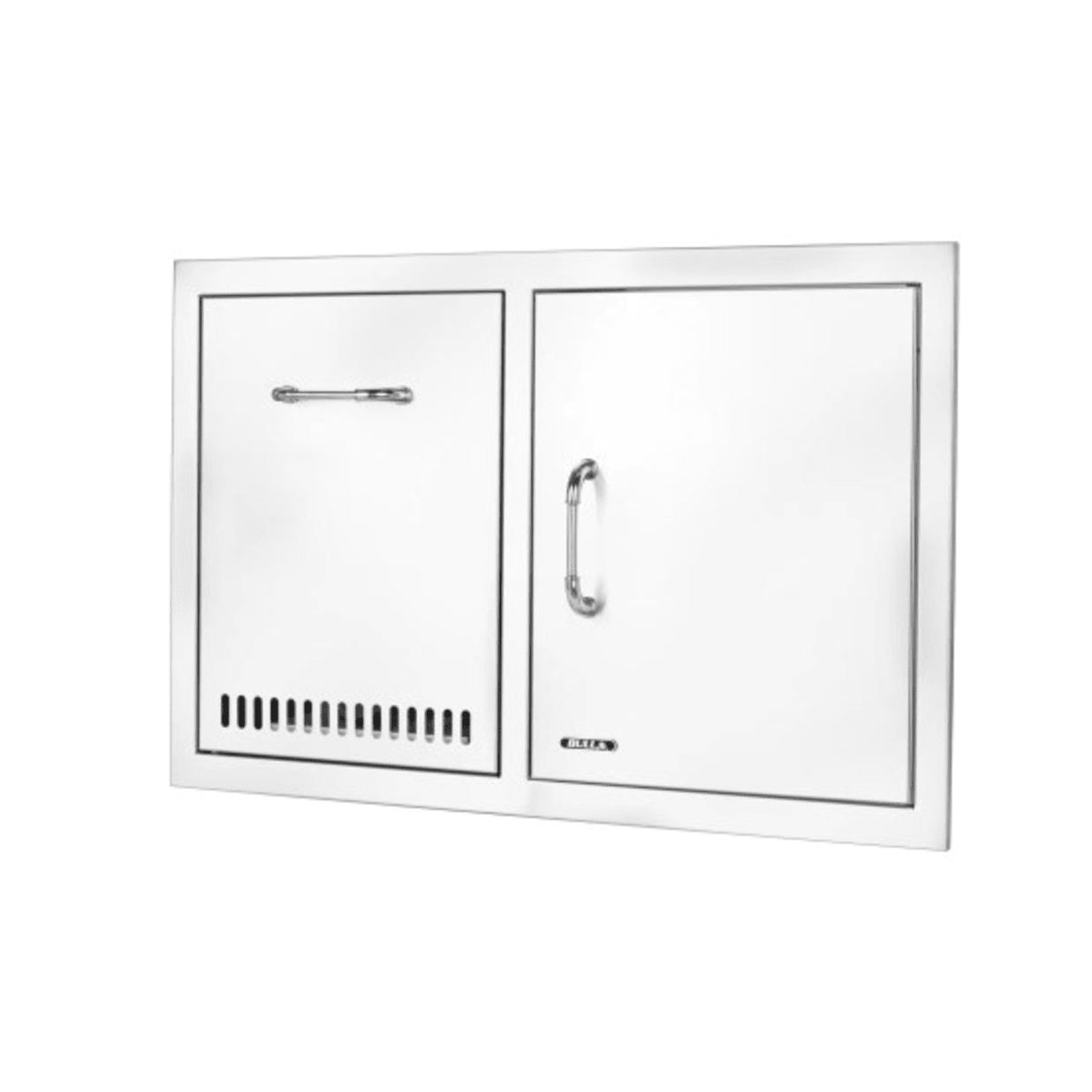 Stainless-Steel Door and Liquid Propane Drawer Combo with Reveal