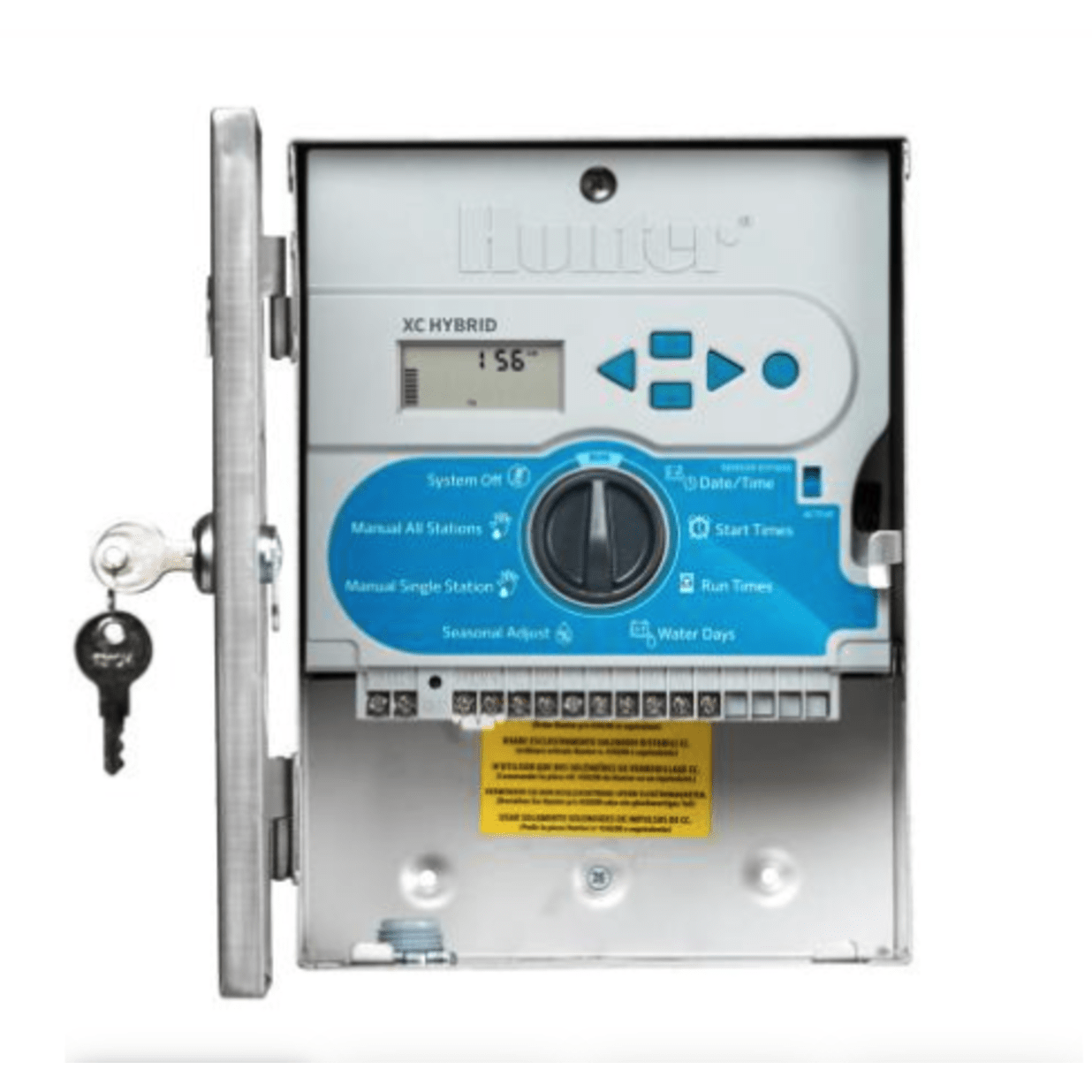 XCH-600SS, Stainless Steel Battery Operated 6-Station XC Hybrid Controller