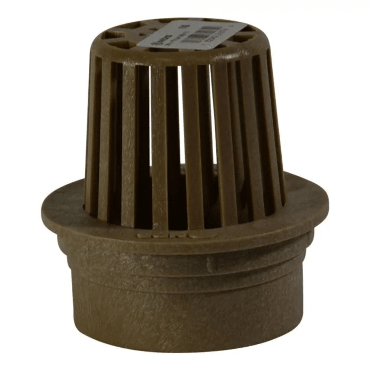 74S, 3" Sand Plastic Atrium Grate, Connects To 3" Drain Pipes And Fittings