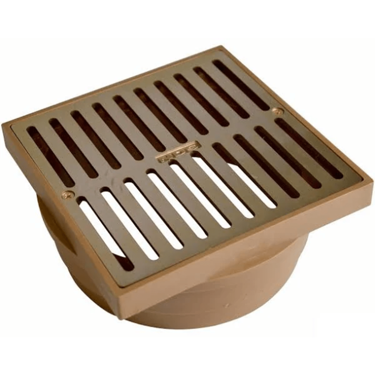 921B, 6" Square Satin Brass Grate
