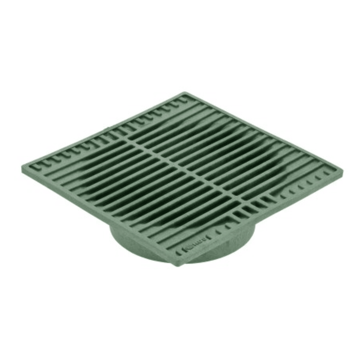 950, 9" Green Plastic Square Grate, Connects To 6" Spee-D Basin, Pipes, And Fittings