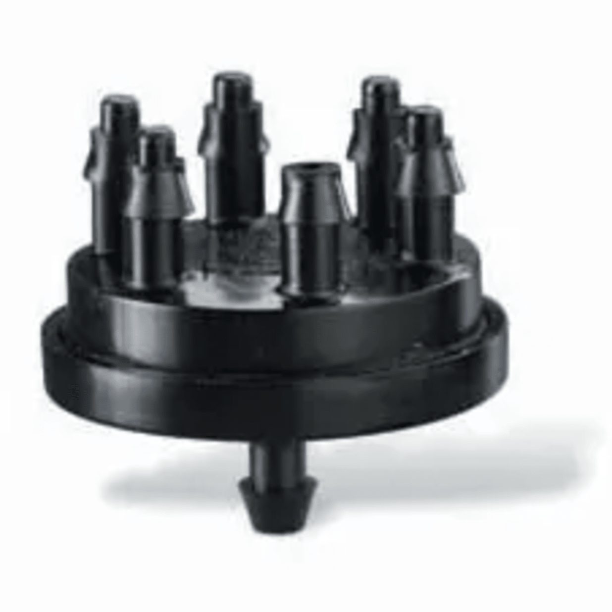 XBT106  - Black Multi-Outlet Xeri-Bug™ With 1/2" Fpt Inlet And Barb Outlet 1.0 Gph
