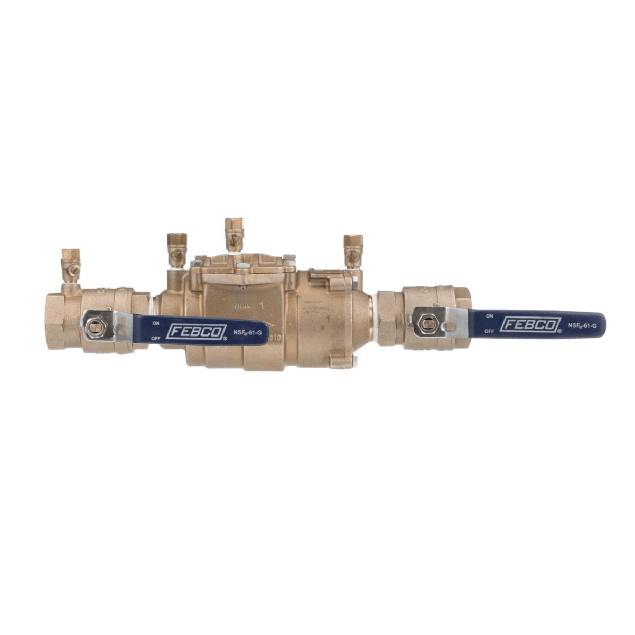 LF850-QT 1 1/2 In Lead Free Bronze Double Check Valve Backflow Preventer Assembly
