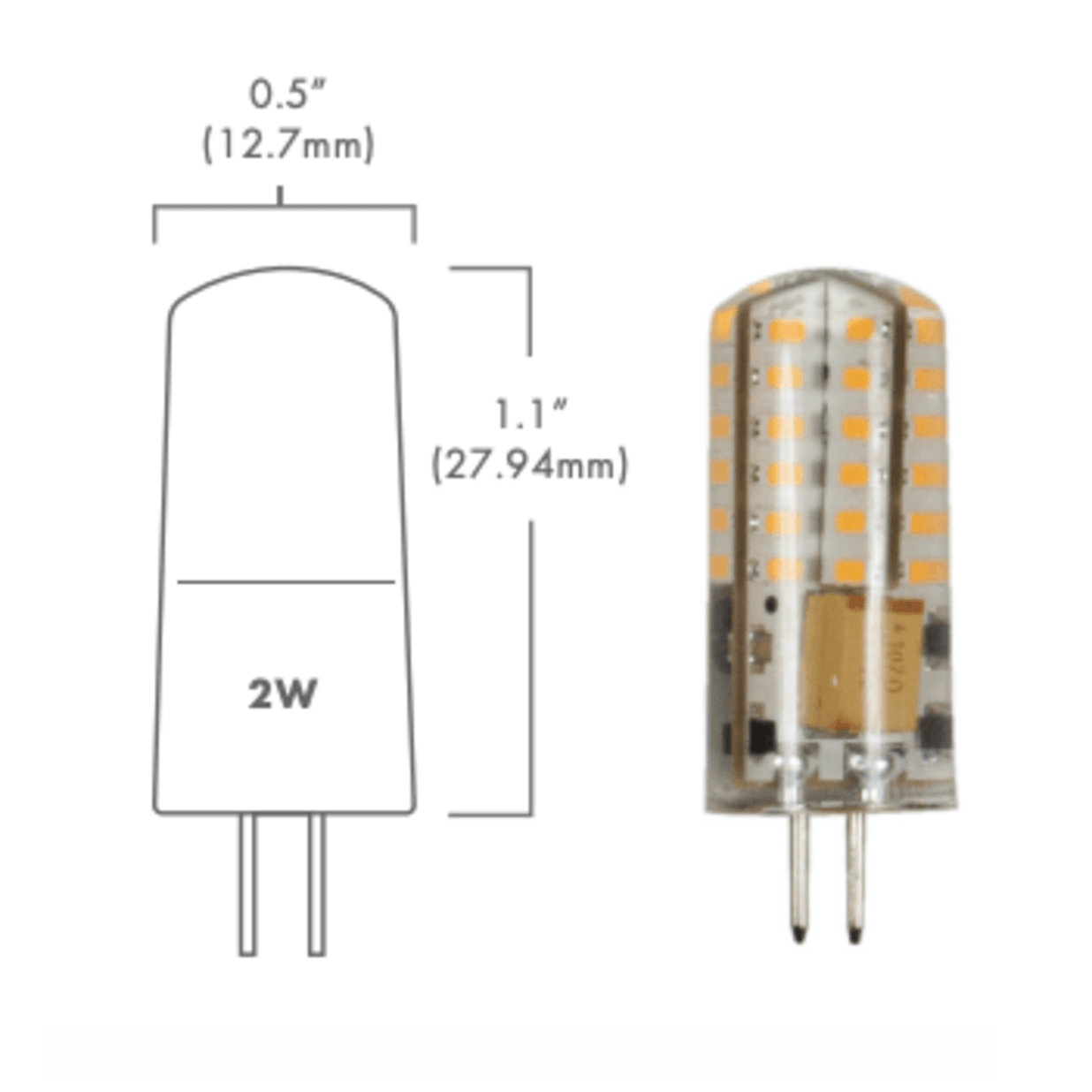 G4 Ecostar 2Watt, 12Vac, 2700K
