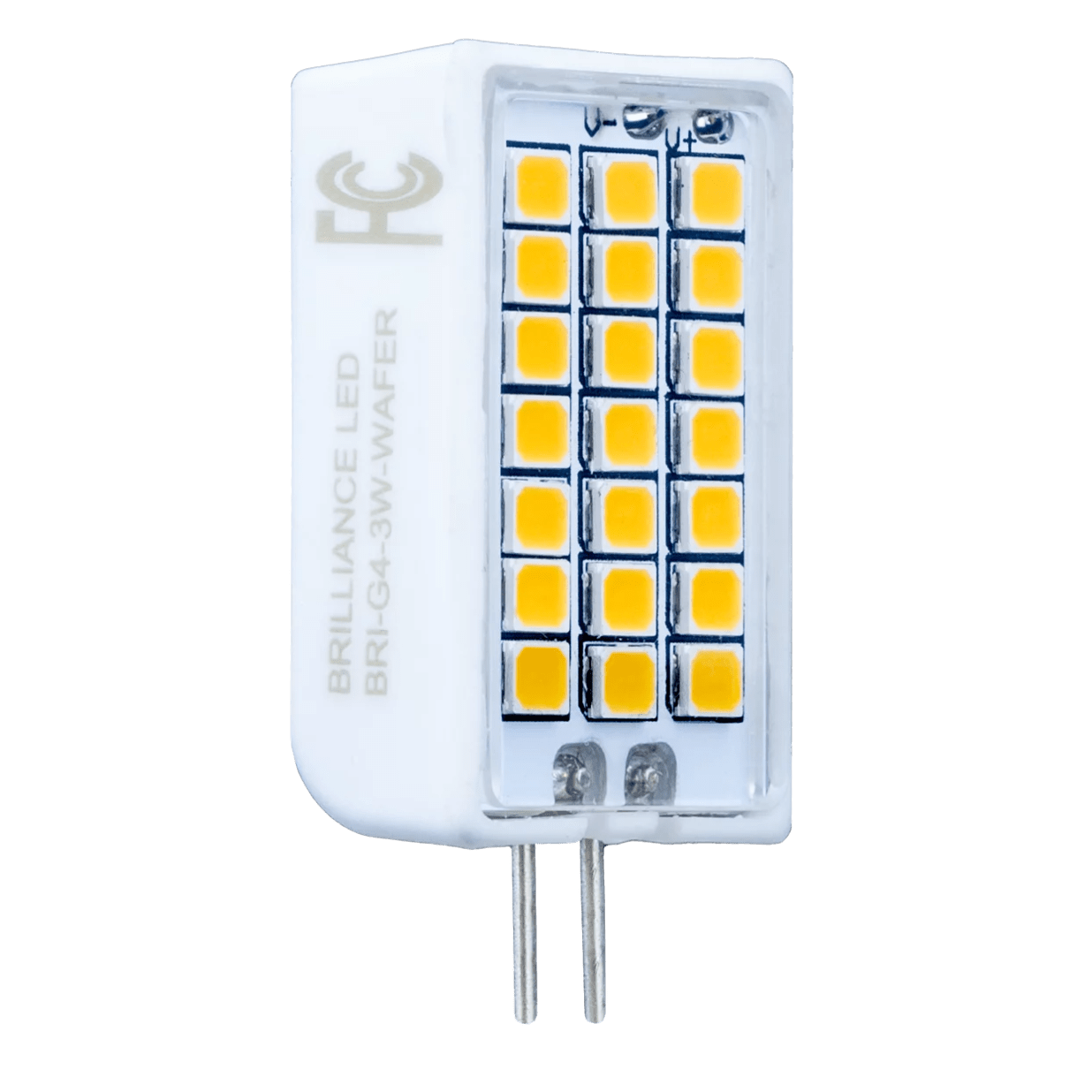 LED Rectangle G4 Bi-Pin Wafer 3000K 3W