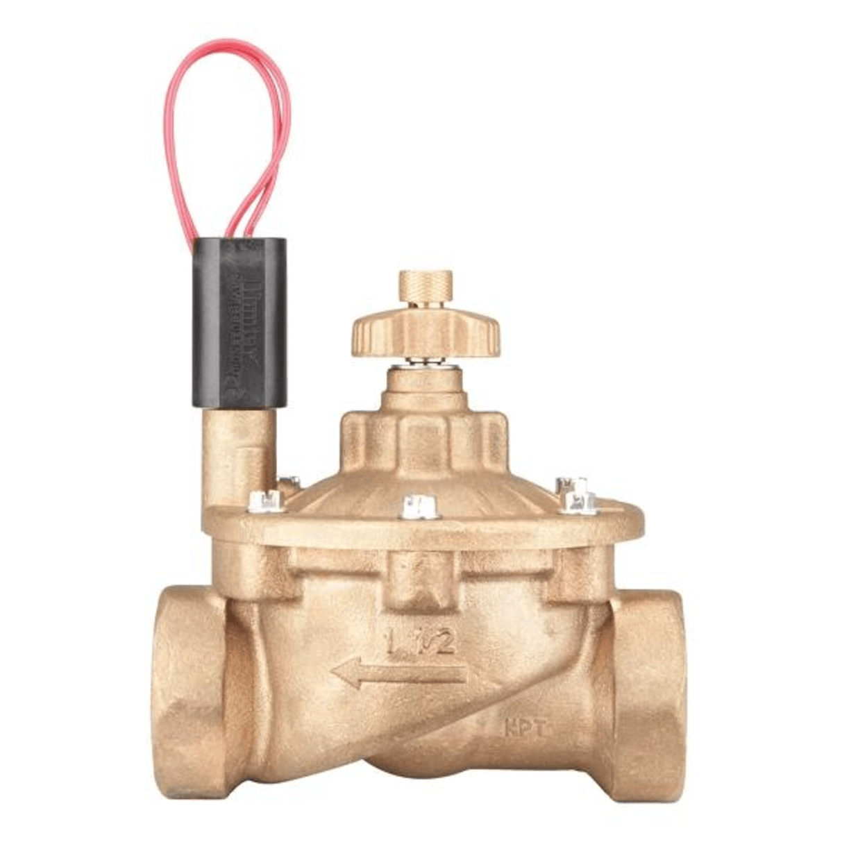 IBV-101G-FS; IBV Valve, 1" brass globe valve with flow control and factory-installed Filter Sentry Mechanism