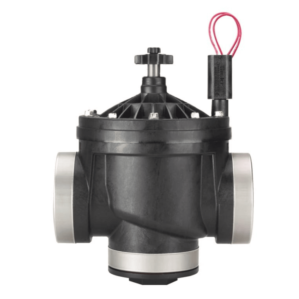ICV-301-FS; ICV Valve, 3" glass-filled nylon globe / angle valve with flow control and factory-installed Filter Sentry Mechanism