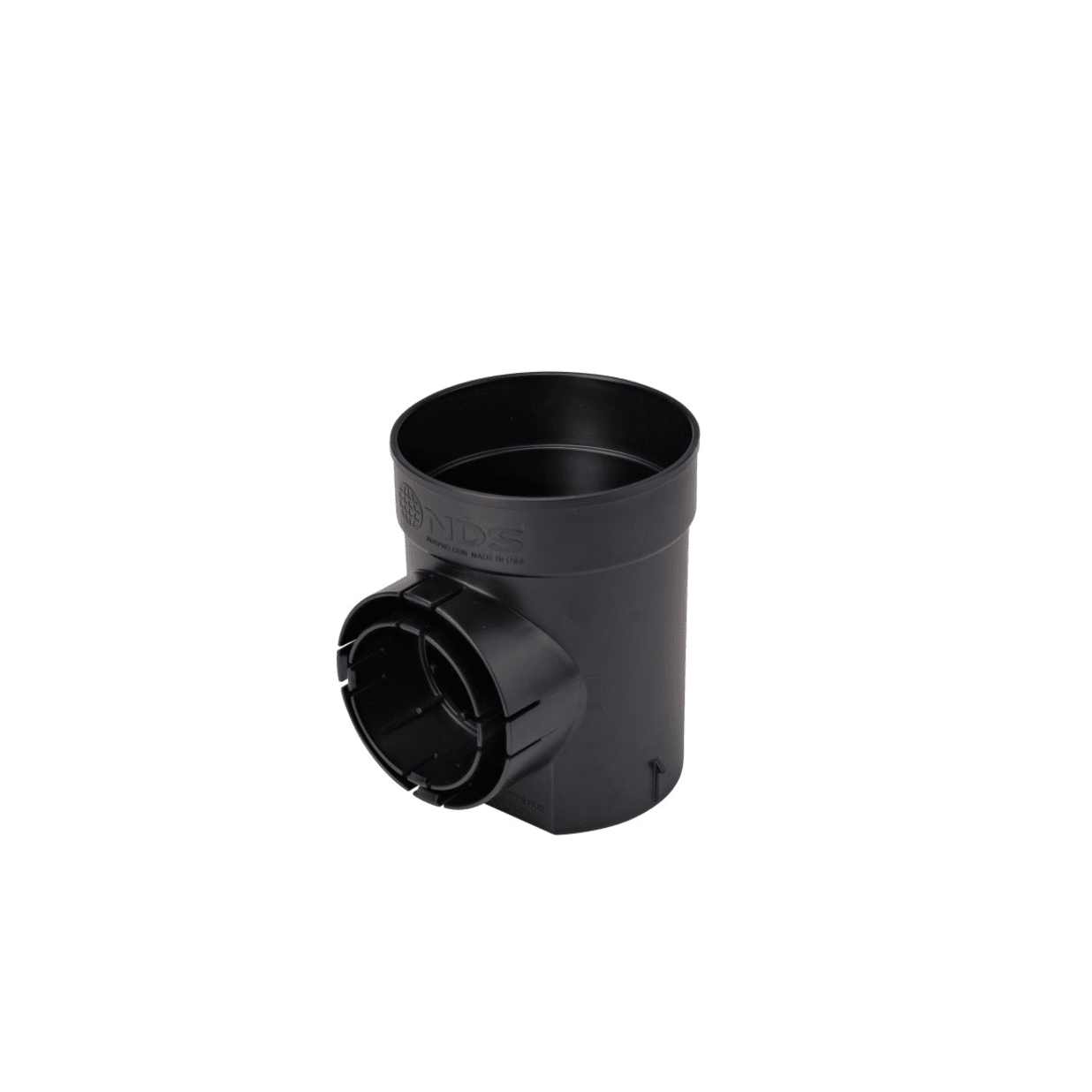 101, Spee-D 6" Black Round Catch Basin Drain, 1 Outlet