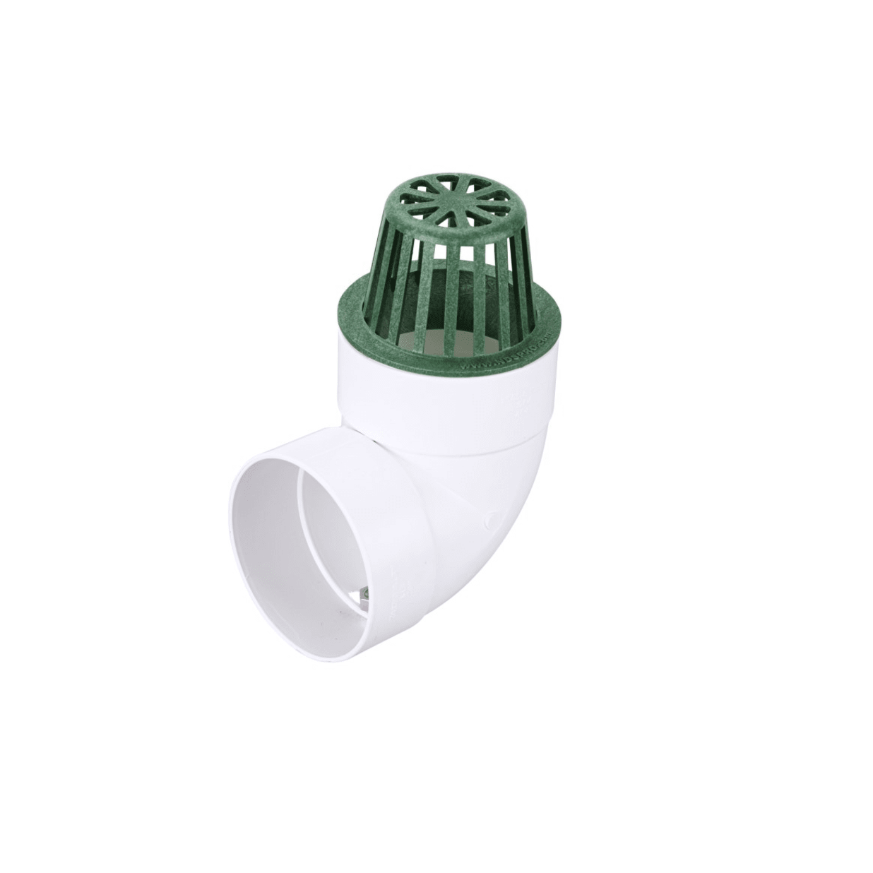 4" Green Plastic Atrium Grate, Connects to 4" Drain Pipes and Fittings
