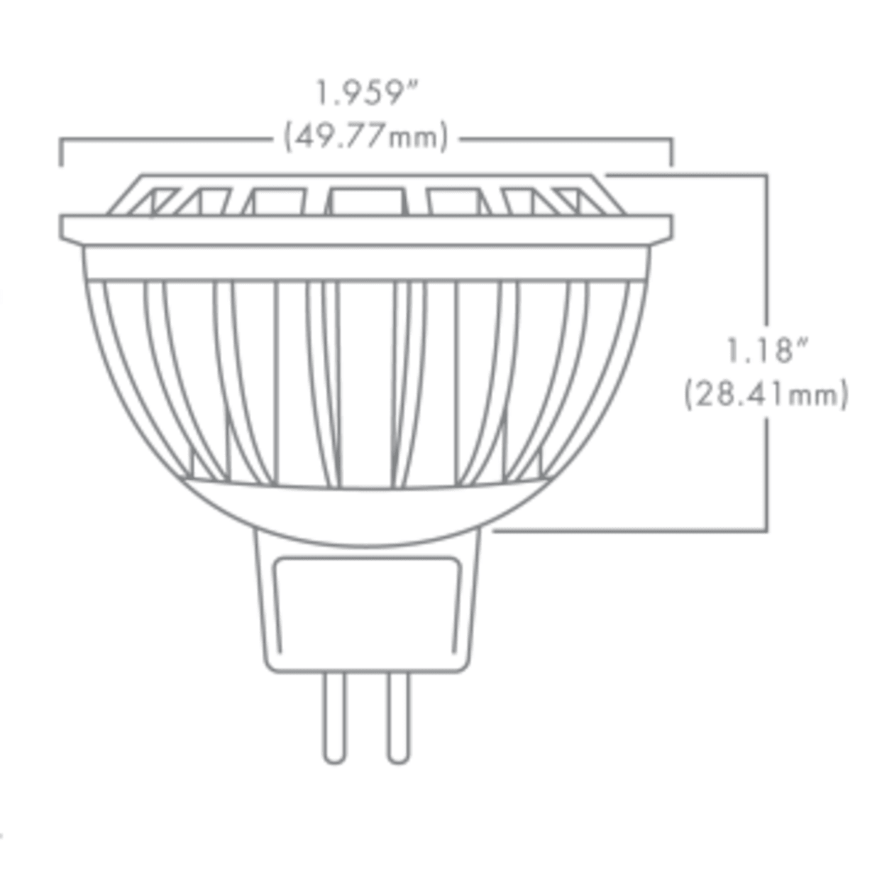 MR16 Ecostar - 4-Watt, 2700K, 60 DEG, 8-25VAC, Dimmable