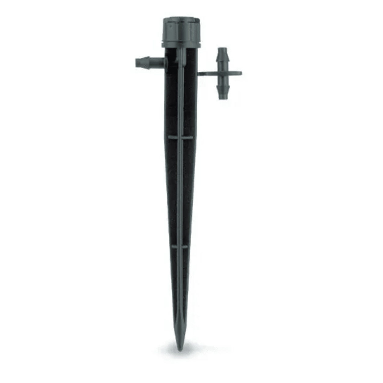 SXB360SPYK, Black 360° Xeri-Bubbler 5" Spike with Barb and Coupler 8 Stream
