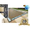 20'x44' Solid, Rectangle Winter Cover, 20 Yr. Warranty