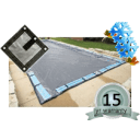 12'x24' Solid, Rectangle Winter Cover, 15 Yr. King Warranty