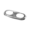 Double Escutcheon Plate - Chrome Plated