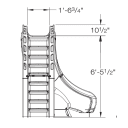 Typhoon Complete Slide, Right Turn - Sandstone