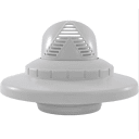 Inlet Fitting, Return Line Venturi Jet with Flange, White