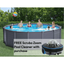 15' 8" x 49" Above Ground Swimming Pool Set with Sand Filter Pump & Ladder