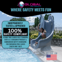 Side Winder Pool Slide, Sand - Right Turn