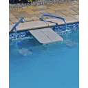 High-Top (2 Seat) Swim-Up Bar, Copper Vein Frame, Granite Sand Top