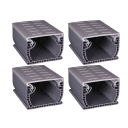 Flowmaster 4.75" Wide Commercial Deck Drain 10' Section With Plastic Top Cover, Grey (Case Of 4)